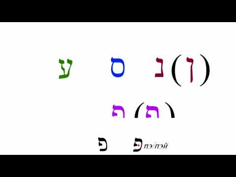 Видео: Урок № 5.  Учимся читать буквы "нун", "сАмэх", "Айин" и "пэй"