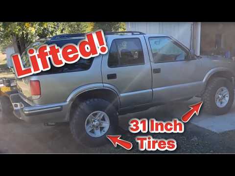 Видео: Установка 31-х колёс на Blazer 98-го года выпуска — Сборка Blazer, часть 1