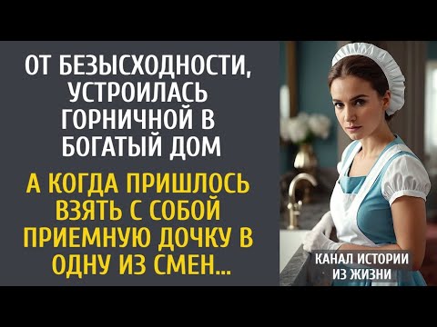 Видео: От безысходности, устроилась горничной в богатый дом… А когда пришлось взять с собой приемную дочку…