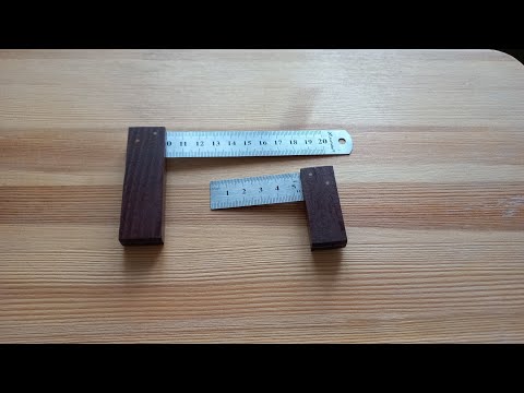 Видео: Угольники из линейки и кусочка термоясеня. 