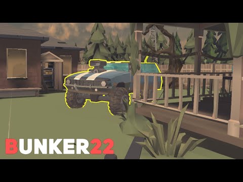 Видео: Отправился на поиск убежища.  Сделал с машины настоящий танк... #4 (Bunker 22)