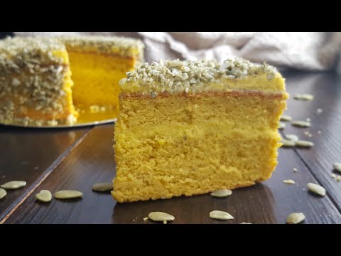 Видео: Уютный ТЫКВЕННЫЙ торт с тыквенным кремом 🍁 простой и вкусный рецепт 🍁pumpkin cake recipe