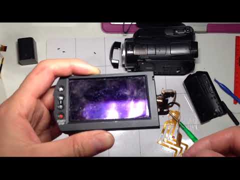 Видео: Ремонт Sony HDR-SR12E  ЖК-дисплей замена шлейфа