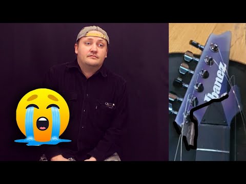 Видео: Гитара после семейного конфликта! 100 000 рублей коту под хвост:(