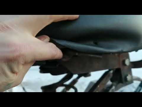 Видео: Сиденье для минитрактора.