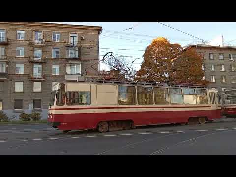 Видео: ПР18М 5704 буксирует списаный ЛВС86К-М 5203 в трамвайный парк службы пути на утилизацию 