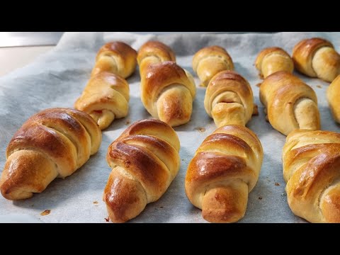 Видео: Домашни козуначени кифлички с тесто от хлебопекарна - лесна рецепта с отлични резултати.