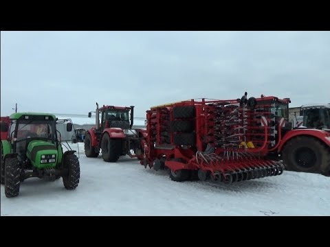 Видео: 30 января обнова в хозяйстве!!! Приехал посевной комплекс Pottinger 6000.