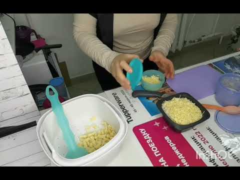 Видео: тёрка Смарт Tupperware 🍝Клёцки 🍲кокотница (500 мл)