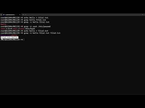 Видео: 8  Использование grep