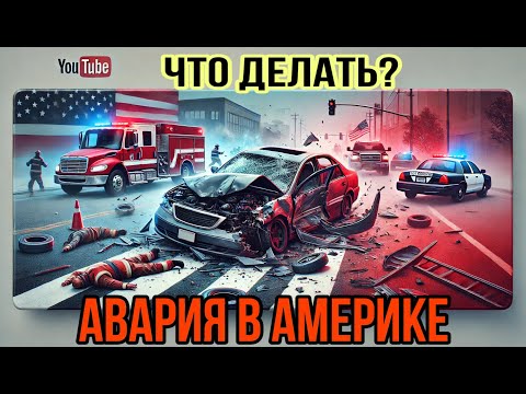 Видео: Первая АВАРИЯ в АМЕРИКЕ / Попал в аварию в США: Что делать и как не потерять деньги?