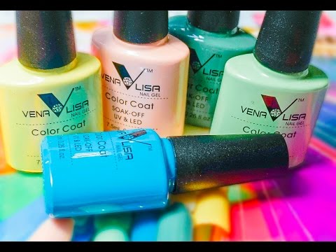 Видео: Гель лаки с АлиЭкспресс  VENA LISA. Битое стекло