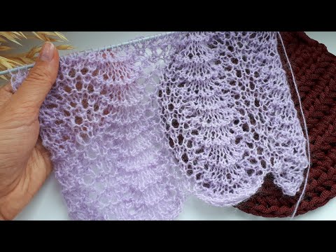 Видео: НЕВЕРОЯТНЫЙ АЖУР 🔅спицами. Ажурный узор Волны. Knitted Stories