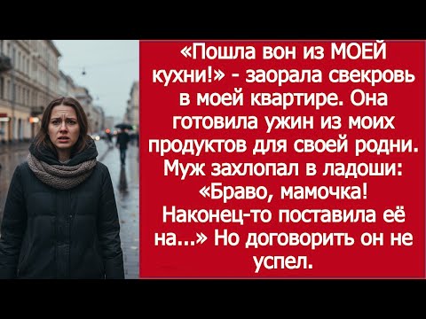 Видео: Свекровь в моей квартире орёт: «Пошла вон из МОЕЙ кухни!»
