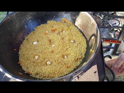 Видео: Булгур в казане на костре