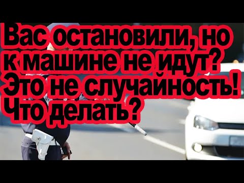 Видео: Вас остановили, но к машине не идут? Это не случайность! Что делать,