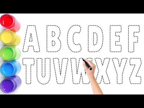 Видео: Учим ABC — веселое рисование и обводка для детей