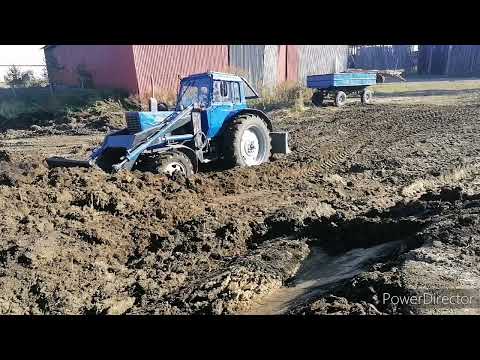 Видео: Замена помпы на МТЗ-82, вывоз навоза, коп картошки