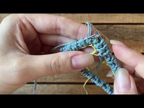 Видео: Итальянский набор петель с воздушной цепочки. Переход с резинки 1*1 на резинку 2*2