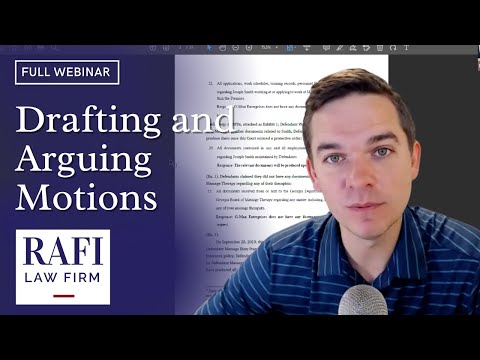 Видео: Составление и аргументация ходатайств — полный вебинар