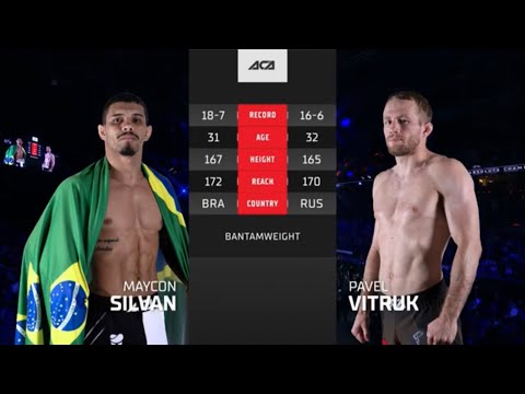 Видео: Майкон Силван vs. Павел Витрук | Maycon Silvan vs. Pavel Vitruk | ACA 160