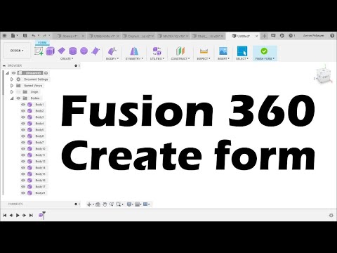 Видео: Fusion 360 - Команды Create form