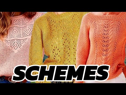 Видео: Схемы вязания узоров на люксовые свитера. Knitting patterns for luxury sweaters.