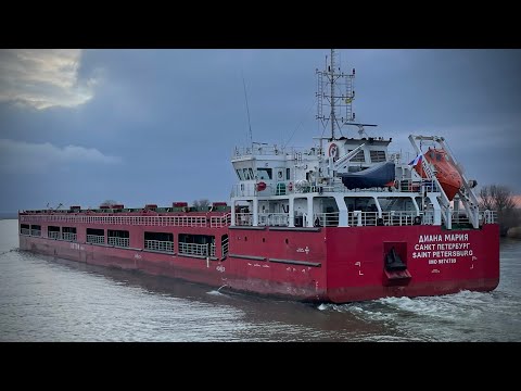 Видео: Современное река-море грузовое судно