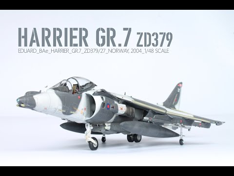 Видео: Эдуард Харриер GR.7 1/48 | Внутренний ботаник