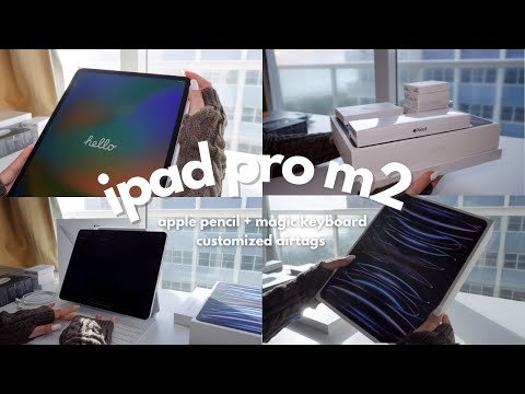 Видео: [русский] ✨📦 iPad Pro M2 12.9 1TB + Apple Pencil + Magic Keyboard + AirTags | ASMR Unboxing