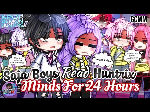 Видео: Парни SAJA читают мысли HUNTRIX 24 часа | KPOP Demon Hunters | GLMM / GCMM | Мини-фильм Gacha Club