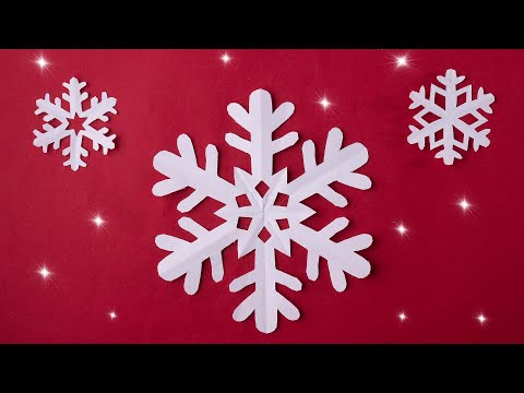 Видео: 3 идеи сделать бумажные снежинки на Новый год [за 5 минут]