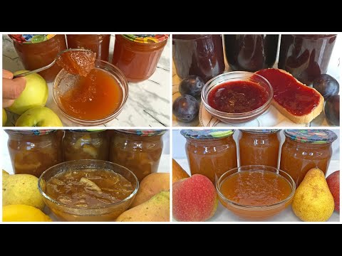 Видео: Яблочное Повидло на Зиму / Сливовый Джем / Яблочно-Грушевый Джем / Варенье из Груш / Jam for Winter