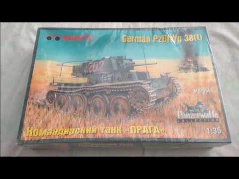 Видео: Обзор на набор командирского немецкого танка Pz.38(t), от фирмы MSD-Maquette. 1:35. MQ-3541