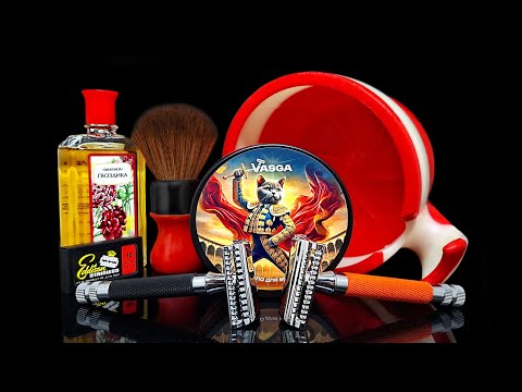 Видео: Китай против Канады! YAQI, Slant 37, RazoRock German Slant 37 VASGA RAZORS, бритьё, бритье 