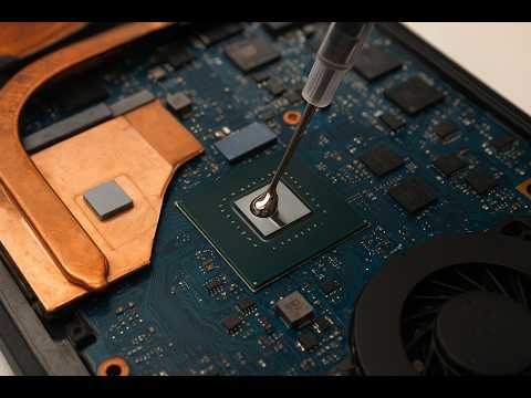 Видео: Жидкий металл вместо пасты — ноутбук умер