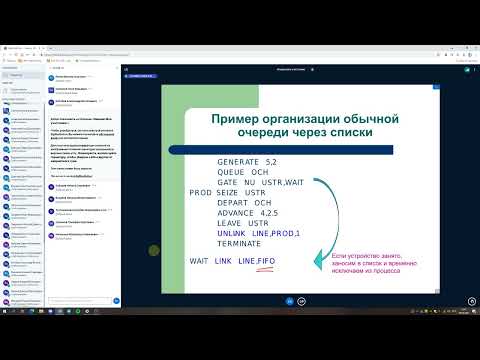 Видео: Язык GPSS, списки, группы. Имитационное моделирование лекция 7