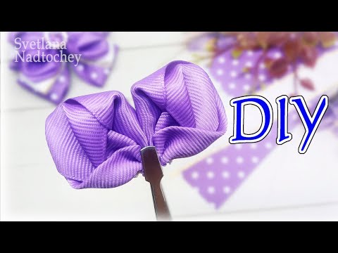 Видео: Нарядные бантики для волос / МК