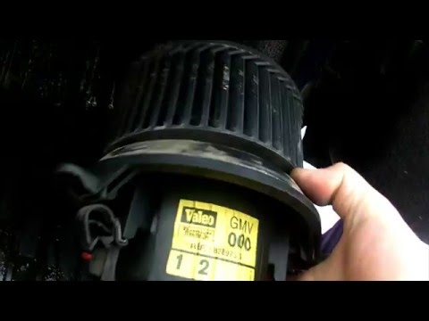 Видео: Вентилятор печки пежо 605