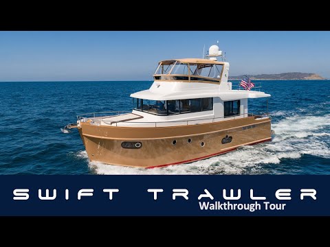 Видео: Обзорная экскурсия по траулеру Beneteau Swift Trawler 50 2020 года // ПРОДАНО