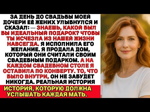 Видео: Мой зять сказал:«Лучший подарок на нашу свадьбу — если ты исчезнешь из нашей семьи». И я исчезла.