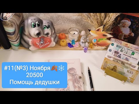 Видео: #11(№3) Распределение ноября🍂🌨️Погода не лётная и я тоже🤕 #распределениеденег #cashenvelopes 
