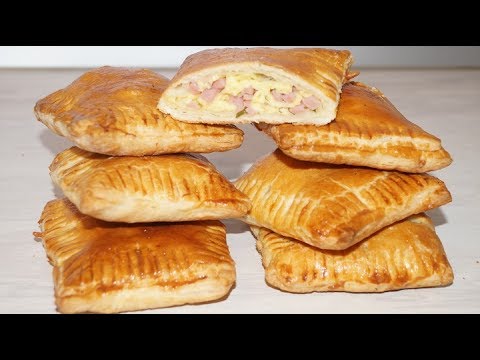 Видео: Вкусные пирожки с ветчиной и сыром за 30 минут.Пирожки.