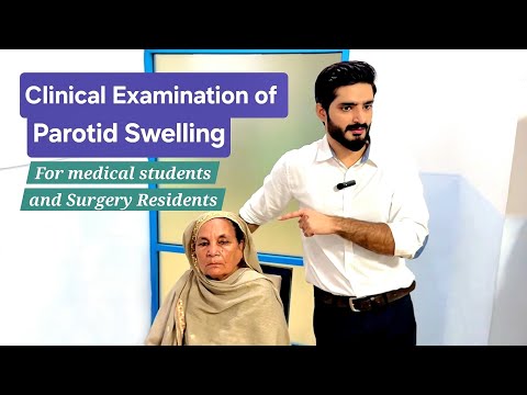 Видео: Обследование припухлости околоушной железы - д-р Тайяб Риаз Ч.