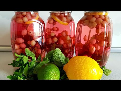 Видео: Хоть 30 банок закрой будет мало! Освежающий "МОХИТО" из КРЫЖОВНИКА на Зиму!