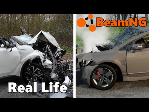 Видео: Аварии на реальных событиях в BeamNG.Drive #8