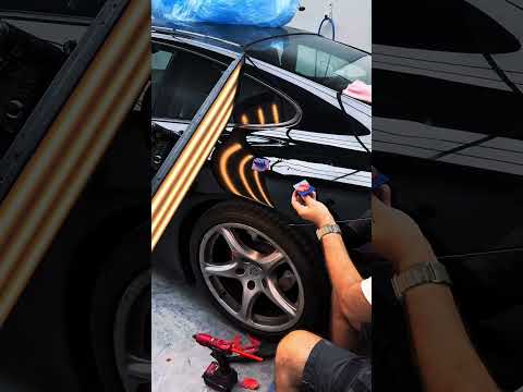 Видео: Ремонт сложной вмятины по технологии PDR