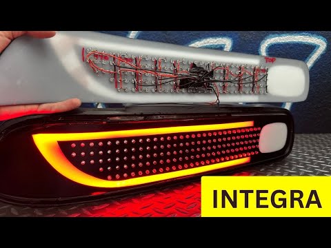 Видео: Изготовление индивидуальных задних фонарей для ACURA INTEGRA