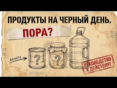 Видео: Запасы продуктов на случай чрезвычайной ситуации