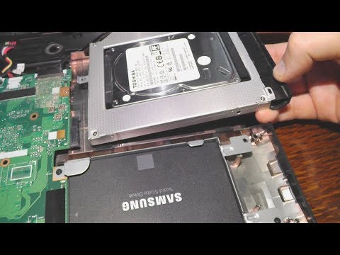 Видео: Установка SSD Samsung 860 EVO и перенос HDD в дисковод на ноутбуке Asus X751L + его разборка